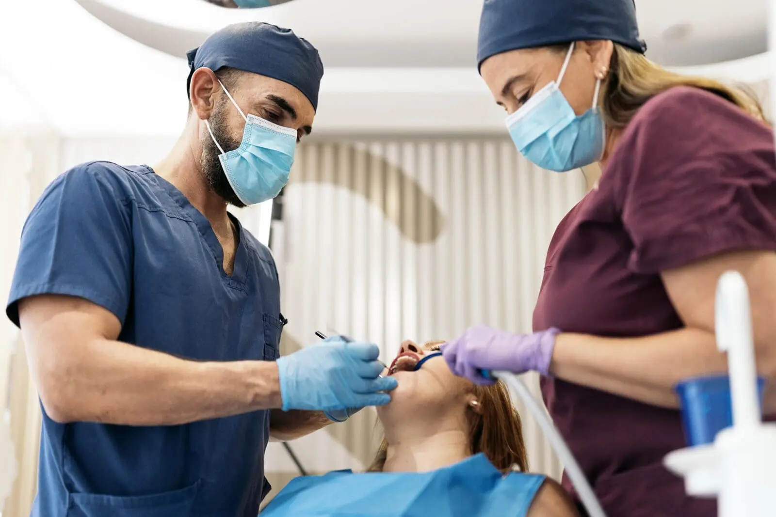 Female Patient During Dentist Visit