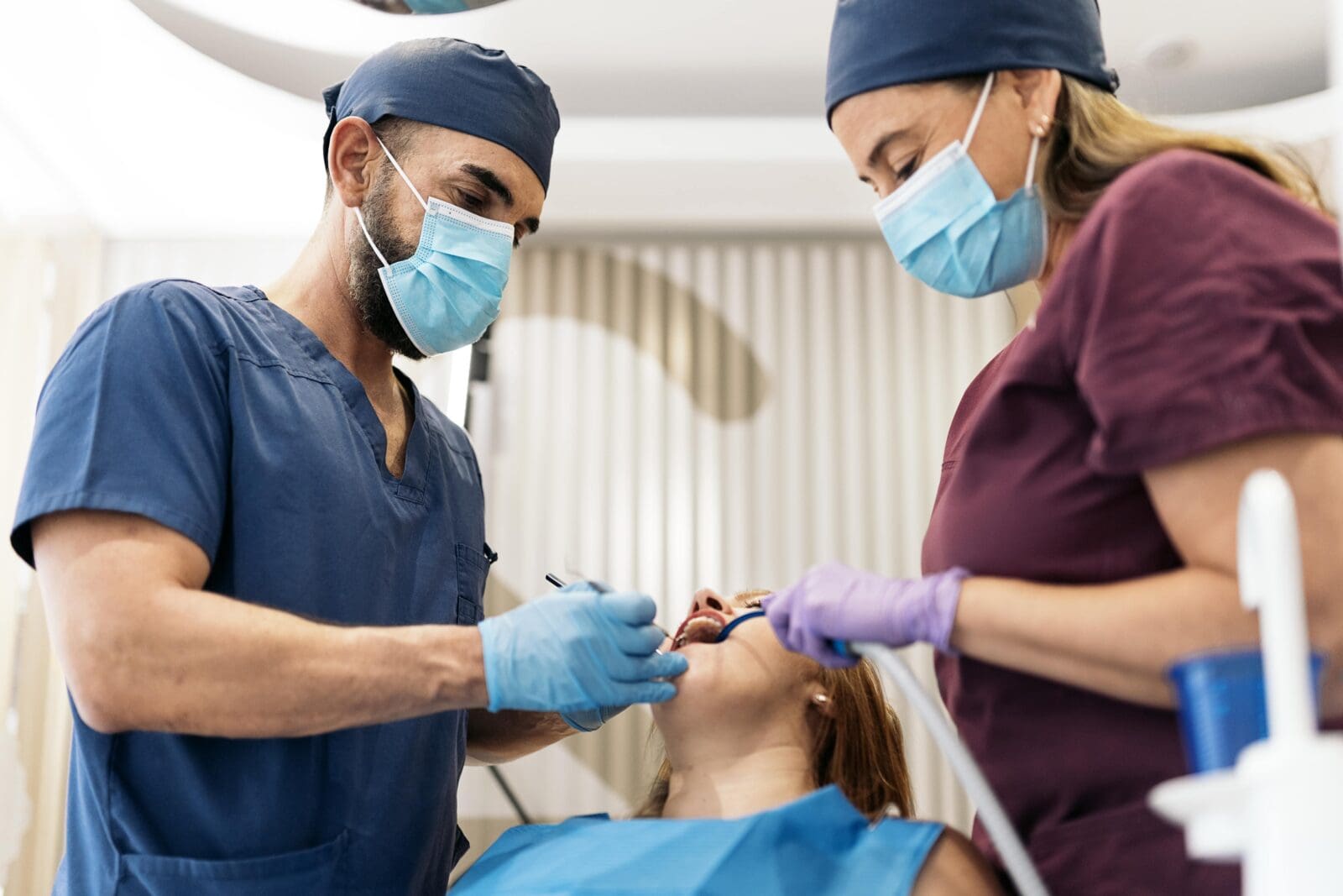 Female Patient During Dentist Visit